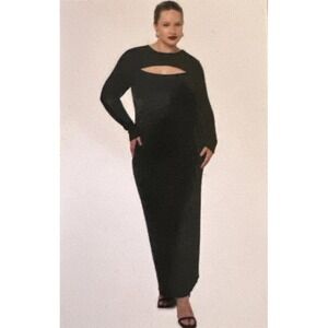 Edited by Remi Bader Cutout Maxi Dress‎ Bodycon Slit Back 1X / #5388